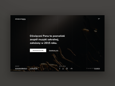 Music band website branding design flat minimal ui ux web website