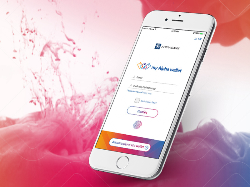 myAlphawallet for AlphaBank mastercard masterpass finance mobile banking app fintech mobile wallet ux