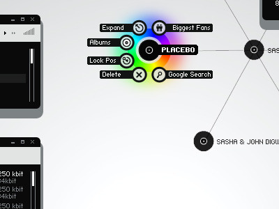 Initial designs for tuneglue.audiomap.net from way back in 2006