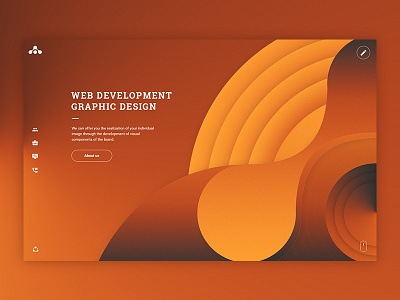 Main page of the website of our Studio concept designstudio gradient homepage
