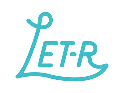 LET-Ring lettering logo rejected type