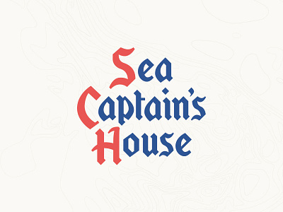Sea Captains Type 40s 50s blackletter seafood typography vintage