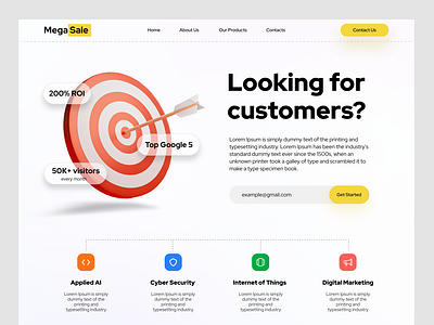 MegaSale - Digital Agency Homepage