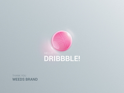 Hello dribbble glass