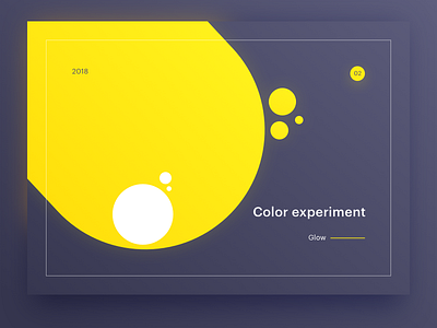 Color experiment 02 clean color css experiment glow styles yellow