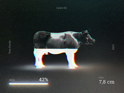 Cows XS app clean cow cyberpunk experiment milk style ui