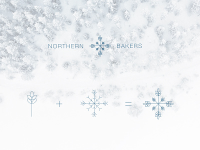 Northern Bakers bakery branding logo logo design snowflake weat