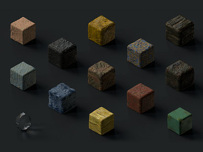 Van Gogh Texture Cubes 3d 3d art 3d artist 3d design design motion design unity unreal van gogh