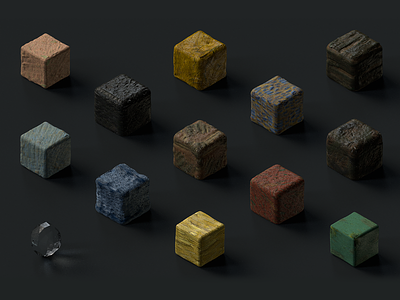 Van Gogh Texture Cubes