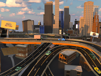 Crank Yankers Crash 3d 3d animation 3d building 3d cars 3d city 3d town illustration puppet puppets