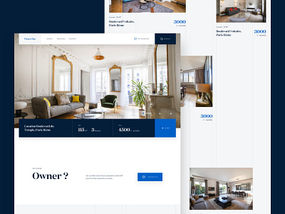 Find a Flat - Explorations architecture flat landing real estate square ui website