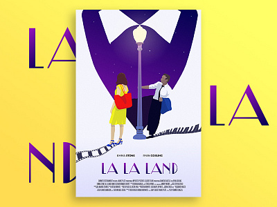 La La Land Movie Poster illustration la la land movie olly moss poster vectorial