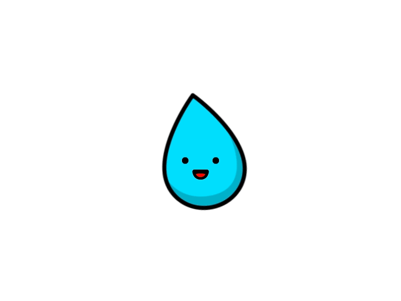 Water drop after effects animation cute drop fun gif water