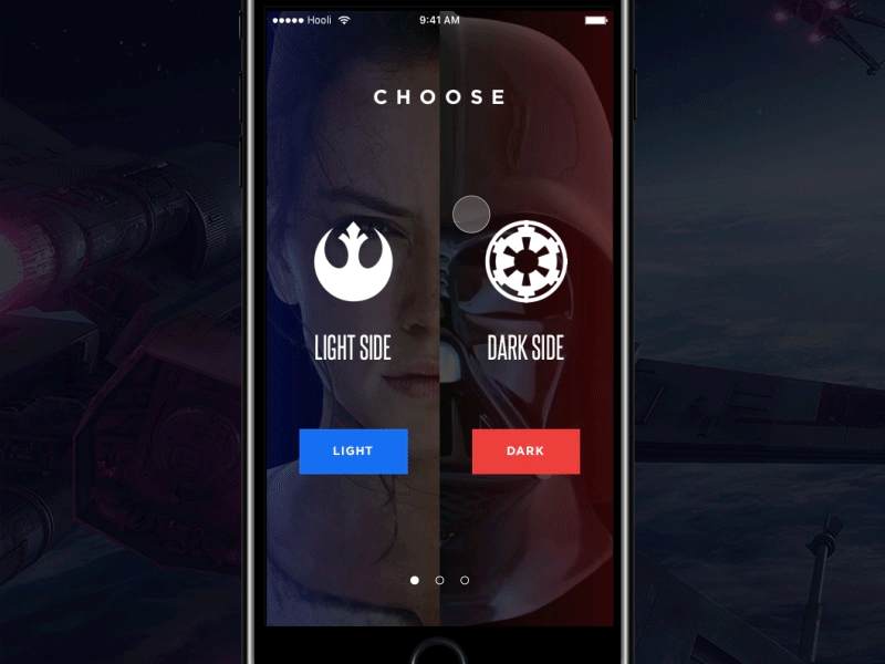 Daily UI #023 - Onboarding 23 4th daily may onboarding star ui wars