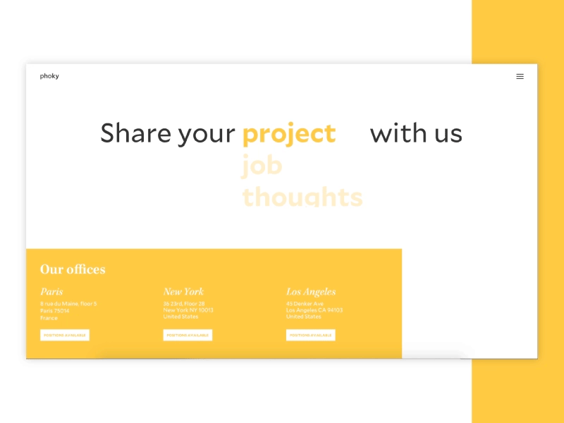 Daily UI #028 - Contact Us 28 agency contact daily ui us