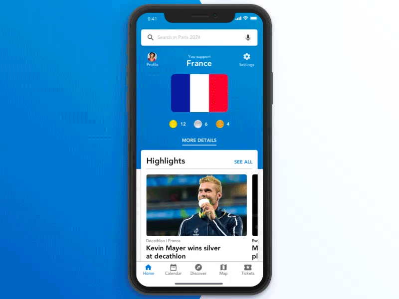 Paris 2024 - Olympics concept app