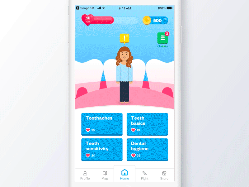 Kenko - The avatar of your health app avatar colorful game health mobile teenager