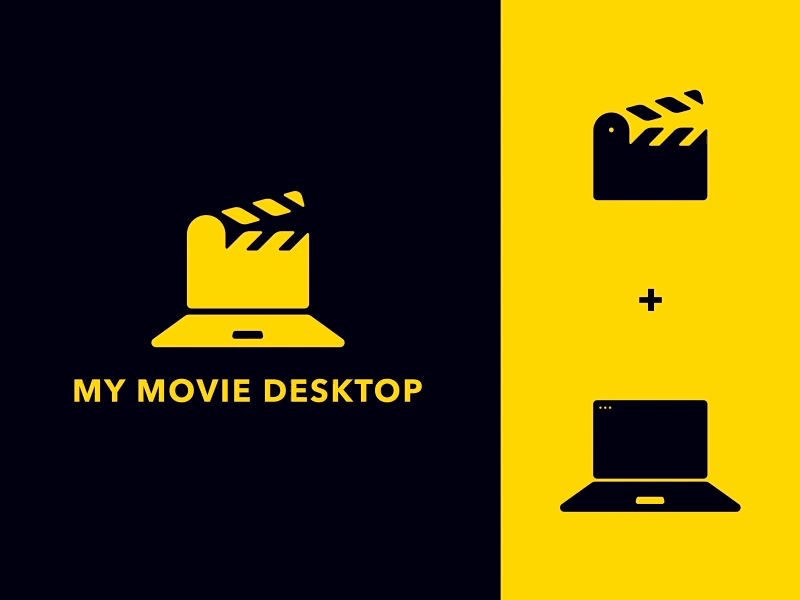 My Movie Desktop - New logo animation animation logo mac app movie my movie desktop yellow