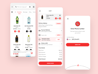 Shopping App branding graphic design ui