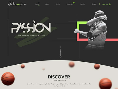 Basket Ball Passion 3d animation branding graphic design logo ui