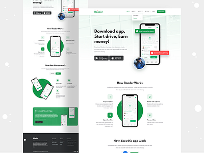 Rider web app graphic design