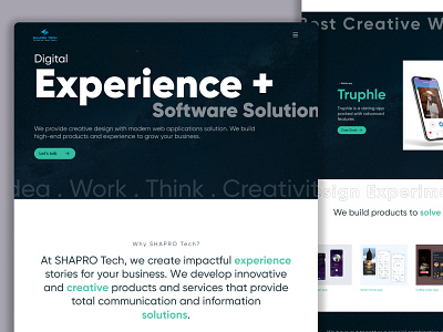 SHAPRO Tech - Software Company Website