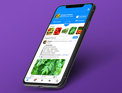 Social Media app for farmer adobe xd app app design branding clean ui farmer figma graphic design mobile ui online shop social media social network ui ui design uiux user experience ux uxdesign