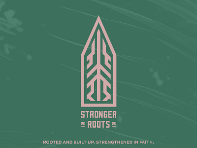 stronger roots branding church branding graphicdesign