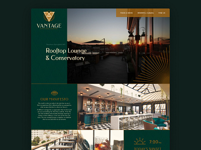 Vantage Landing Page grid web design website website builder website design
