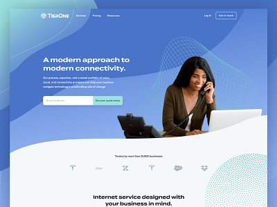 TierOne marketing website ui web design website
