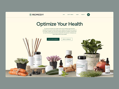 Remedy Health Site ecommerce health website website design