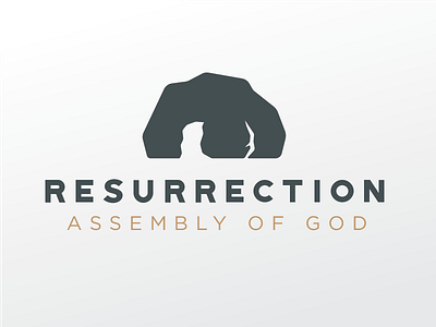 Resurrection logo-v2 church logo resurrection tomb