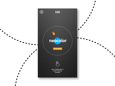 An orbit within an orbit! color game game design minimal mobile application user experience user interface