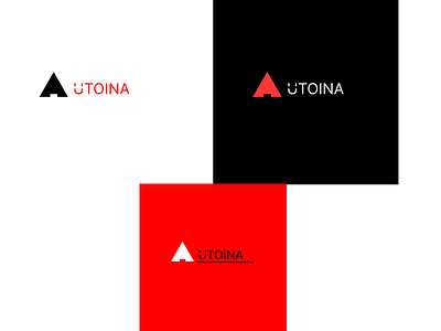 Minimalist UTOINA logo branding design graphic design illustration logo