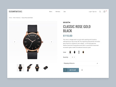 Watch Product Page