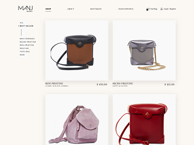 Manu 'Product Listing Page