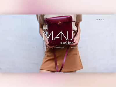 Manu 'Splash Screen bootstrap design e commerce handbag page responsive screen splash ui ux web