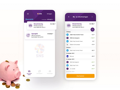 SNS | Banking App Redesign app app design bank banking banking app branding concept design fresh look interface mobile money redesign sketch ui