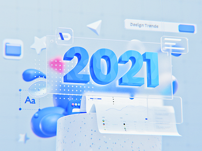 2021/ Rendering Test 6 2021 2021 design 3d 3d art blender branding calendar cycles design illustration material product
