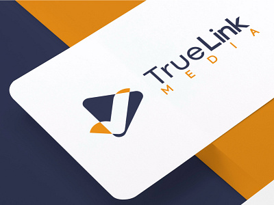 Truelink Media | Logo Design brand identity corporate branding design digital signange link logo logomark media minimal saas tick true