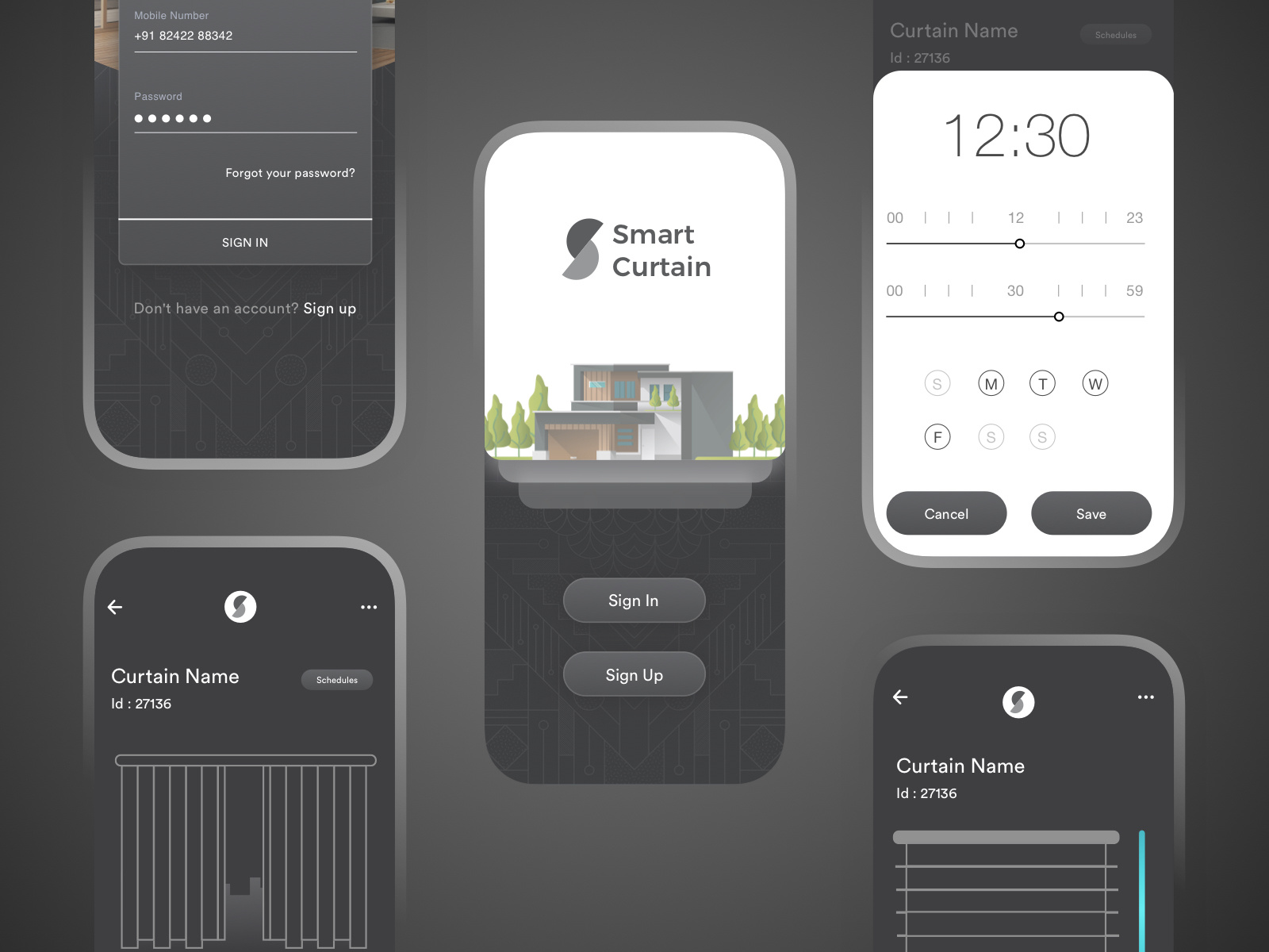 Smart Curtain Mobile App by Raj Baldania on Dribbble