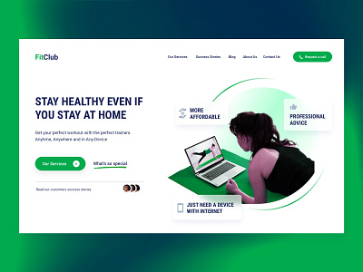 FitClub web concept