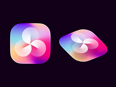 Vivid icon #1 3d abstract app icon colors dark design figma gradient hue icon isometric logo shapes vector vivid