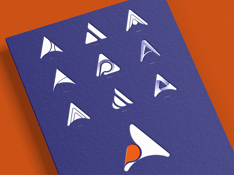 Arcpine Logo Options logo options logo styles design logo mark letter p letter a identity font flat branding arcpine