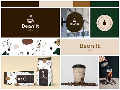Bean'it - Coffee shop branding.