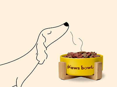 paws bowl illustration and package design adobe illustrator brand design branding chennai illustrator creative brand designer creative thinking design designer dog branding dog food package dog illustration dog package design graphic design illustration logo package design packageing packaging vector
