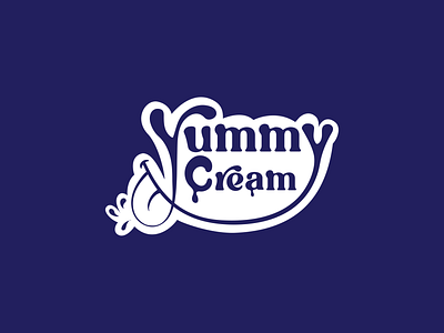 Yummy cream ice cream brand adobe illustrator branding creative thinking design graphic design ice cream ice cream brand identity ice cream branding ice cream identily ice cream logo icecream design illustration logo ui yummy cream