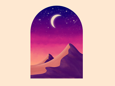 Desert night artwork