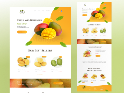 Fresh and Delicious branding graphic design logo ui