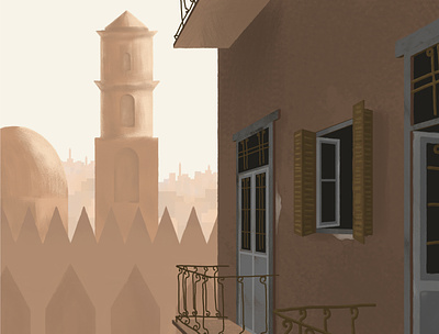 Cairo from my dreams architecture art artwork cairo digital illustration drawing egypt illustration mosque photoshop